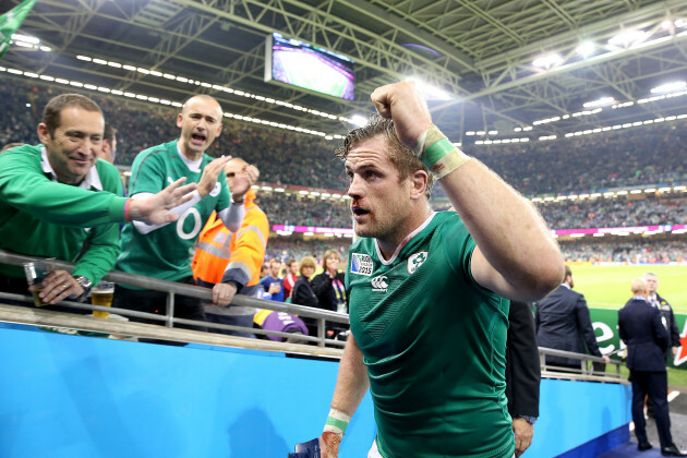 Jamie Heaslip after the game