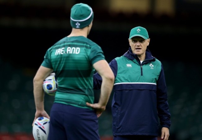 Jonathan Sexton with Joe Schmidt