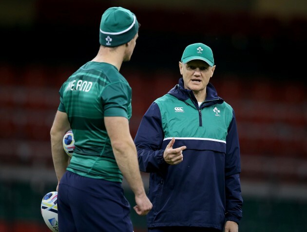 Jonathan Sexton with Joe Schmidt