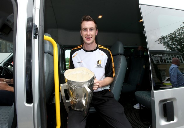 Joey Holden with the Liam McCarthy Cup
