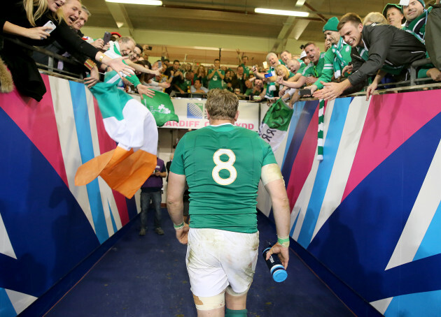 Jamie Heaslip after the game