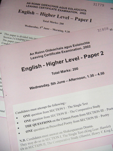 Leaving Cert English Papers 2002