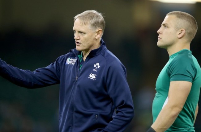 Joe Schmidt with Ian Madigan