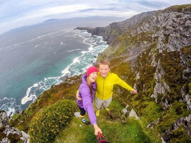 Always bring a bit of your own brightness to each day! #HappySocks #HappinessEverywhere #BeAHERO #gopro #loveireland #wildatlanticway #expandyourplayground #tourismireland