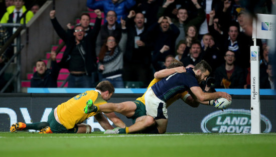 Rugby Union - Rugby World Cup 2015 - Quarter Final - Australia v Scotland - Twickenham Stadium