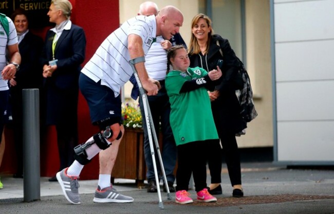 Paul O'Connell with Jennifer Malone