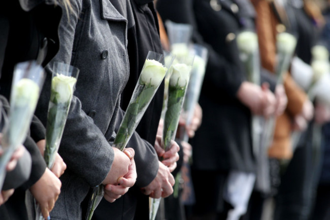 20/10/2015. Traveller Funeral. Pictured Teachers o