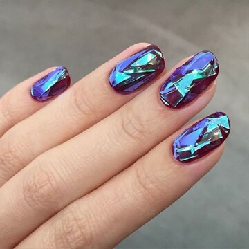 #burgundy + #glass #glassnails #unistella