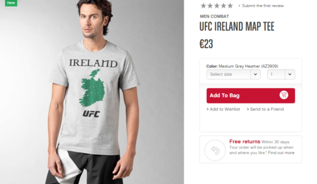 Reebok Ireland tee