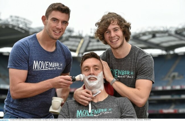Announcement of a partnership between Movember, the GAA, and the GPA