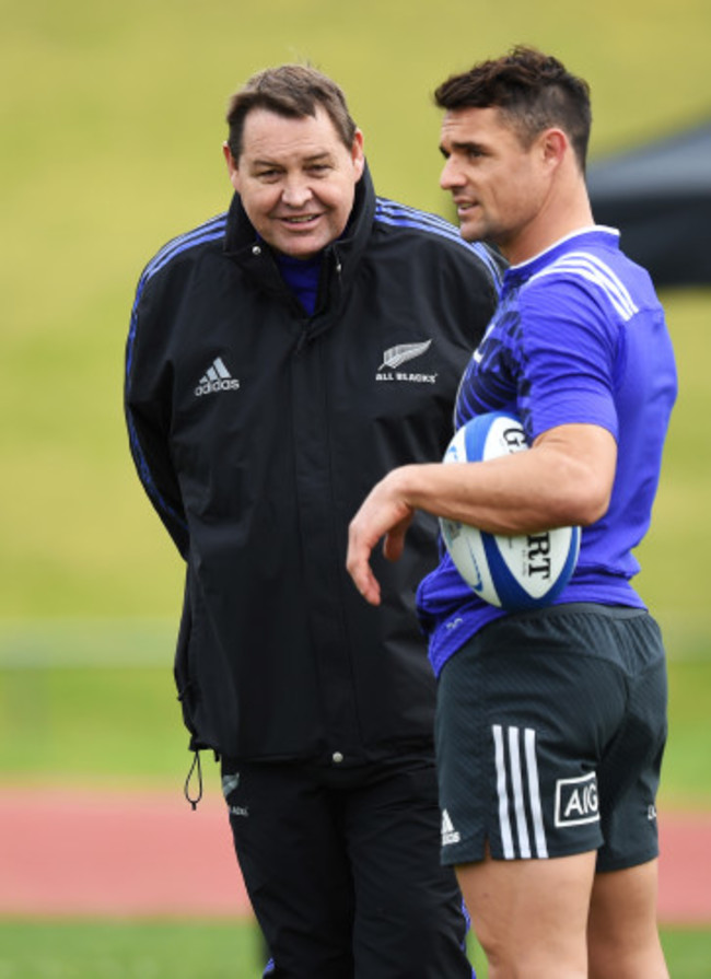 Steve Hansen and Dan Carter