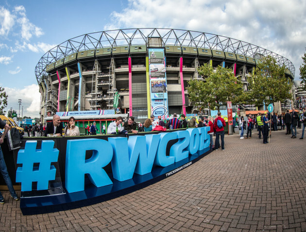 A view of Twickenham before today's game