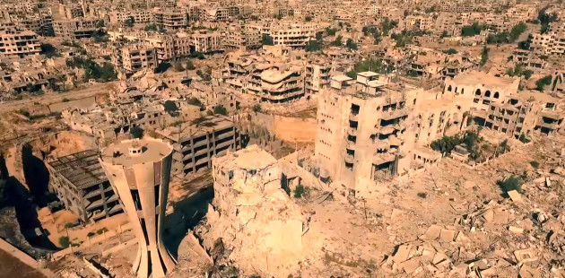 WATCH: First Drone Video Shows Devastation Of War In Syria