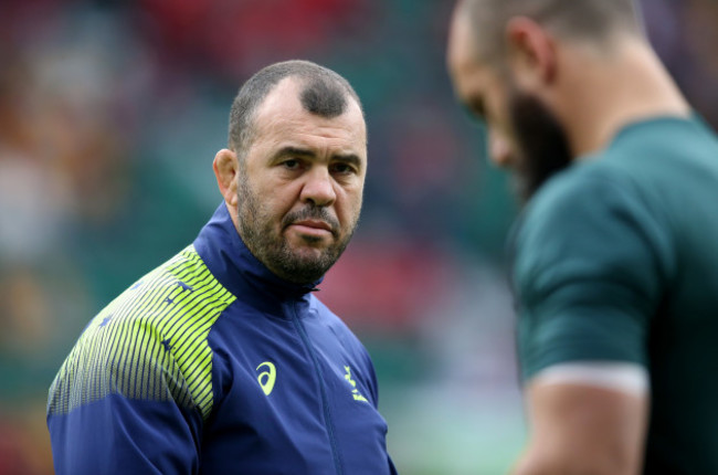 AustraliaÕs head coach Michael Cheika