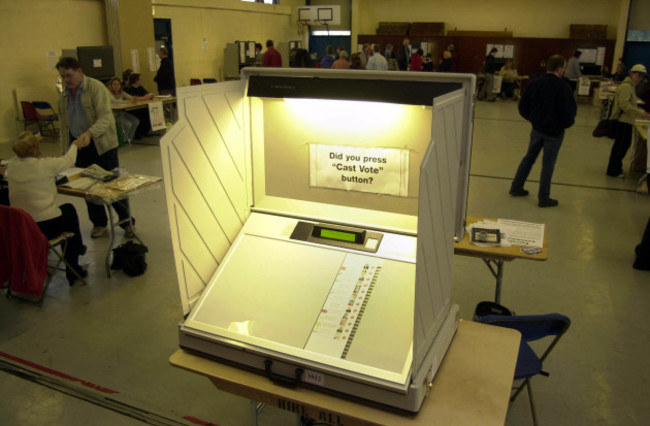 General Election 2002 The electronic ballot boxes