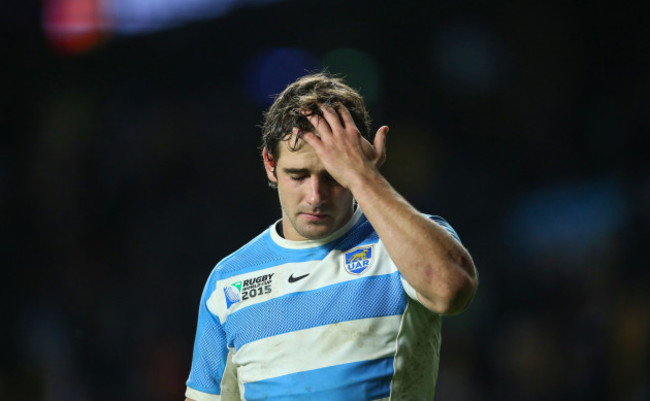 Nicolas Sanchez dejected after the game