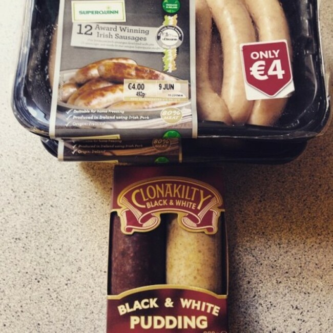 Ireland's finest #FullIrish #IrishBreakfast #SuperquinnSausages #Clonakilty