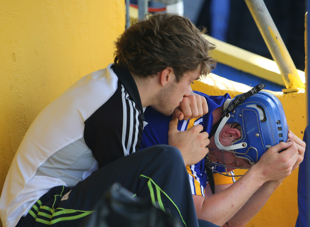 Shane O'Donnell consoles Podge Collins
