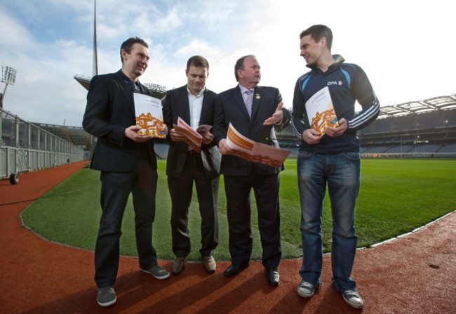 Oisin McConville, Dessie Farrell, Niall McNamee and Liam O'Neill