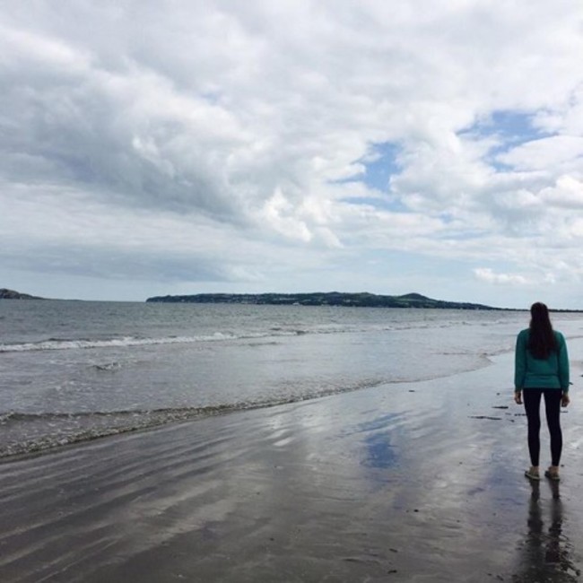 #ireland #me #portmarnock #beautiful #sea #loveireland #ice #beach #emotions #freedom