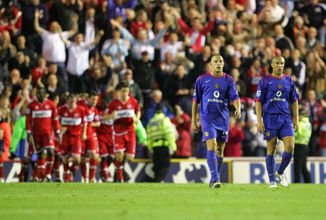 Soccer - FA Barclays Premiership - Middlesbrough v Manchester United - The Riverside Stadium
