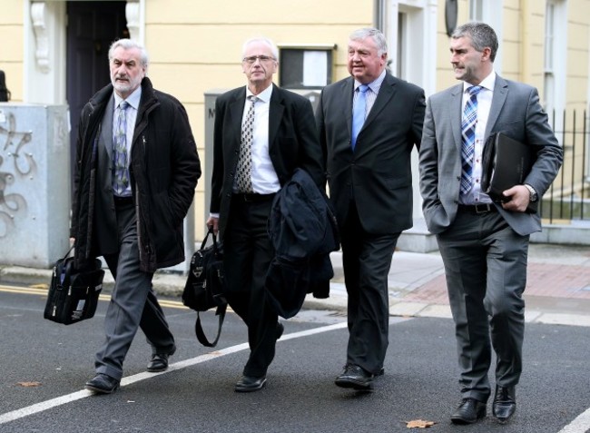 Sport Ireland arriving at Leinster House this morning