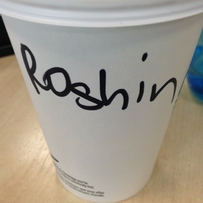 Happy Monday! #roisin #irishnames #irishproblems #irish #starbucks #starbucksproblems #starbucksnames #coffee #monday