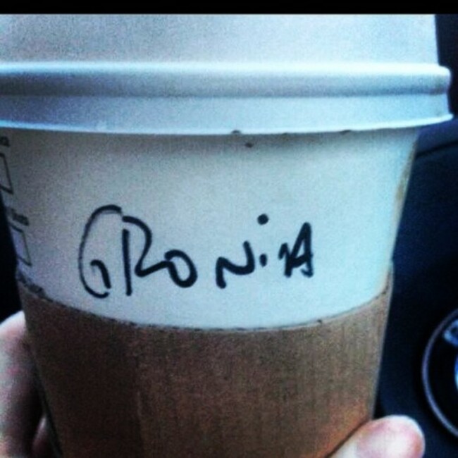 Don't welcome Monday with a groan, Grainne! #grainne #irishnames #starbucks #starbucksfail #irish