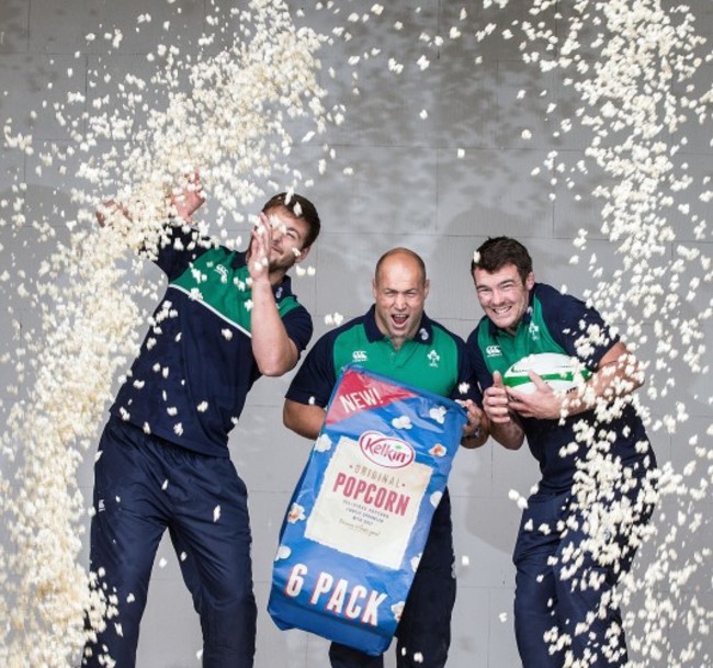 Iain Henderson, Richardt Strauss and Peter O'Mahony