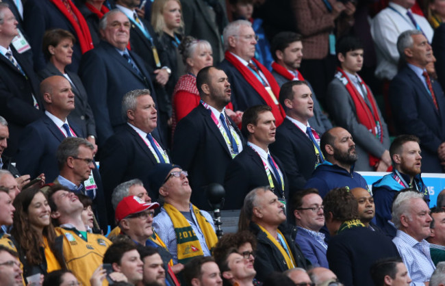 AustraliaÕs head coach Michael Cheika