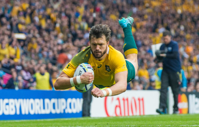 Adam Ashley-Cooper scores his sides first try