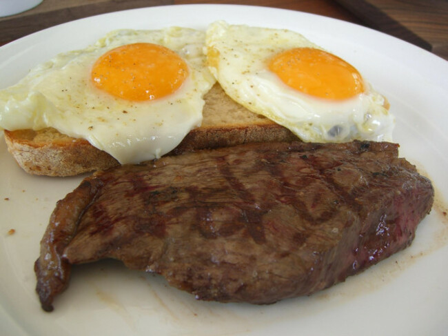 Wagyu Rump Steak and Eggs - Jones the Grocer, Chadstone AUD14