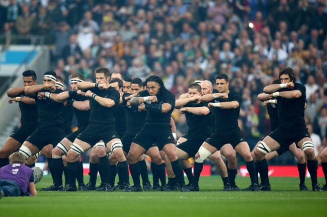 The All Blacks perform the Haka