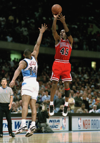Michael Jordan Takes Shot