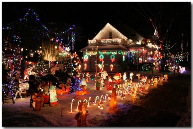 Crazy Christmas Lights House
