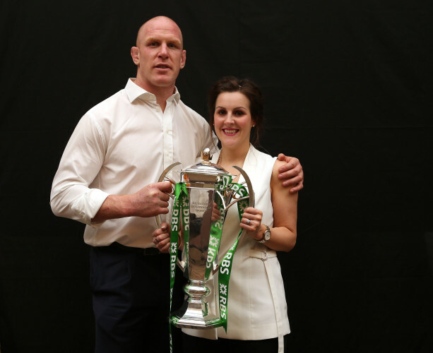 Paul O'Connell with his wife Emily