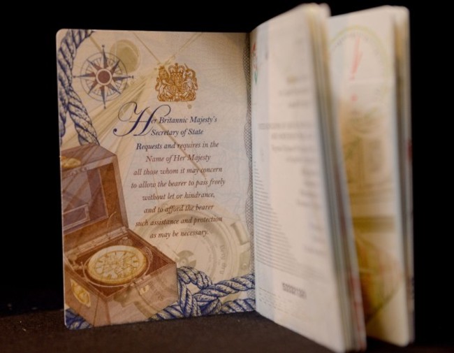 Launch of new British passport design