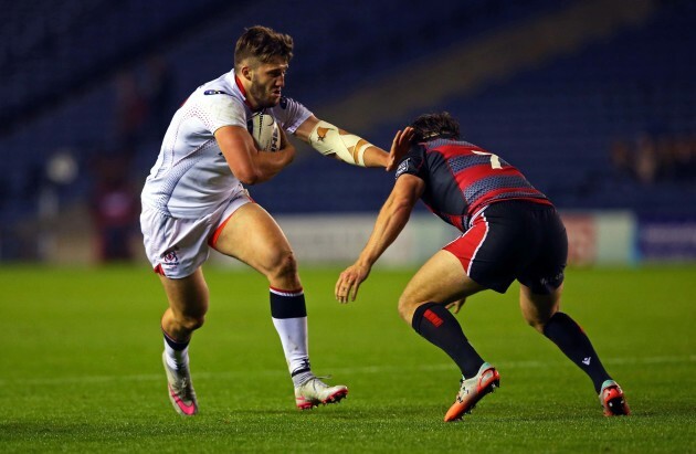 Stuart McCloskey holds off Hamish Watson