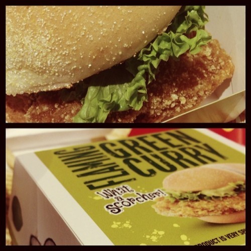 #letitrip #spicy #flaminggreencurry #burger #thai #RIP