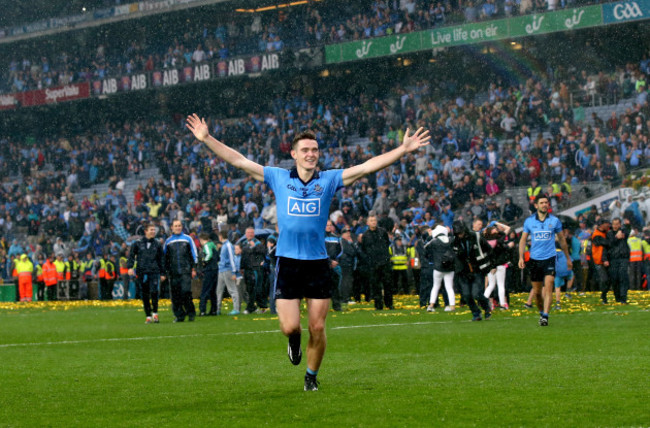 Brian Fenton celebrates