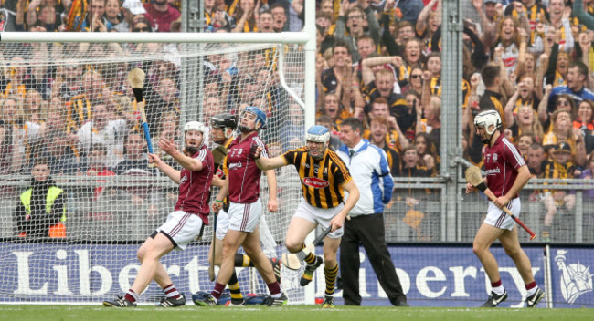 TJ Reid celebrates scoring his side's first goal