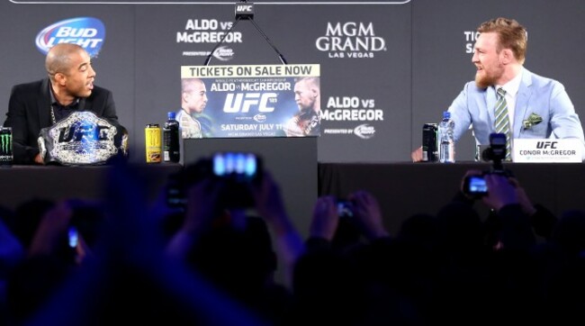Jose Aldo and Conor McGregor