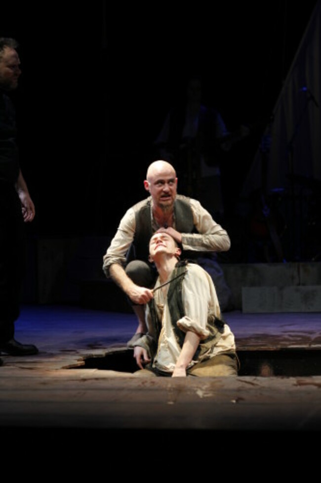 James Blake & Stephen O Leary in The Unlucky Cabin Boy by Mike Finn Music & Lyrics by David Blake Directed by Paul Meade Photo by Tom Lawlor