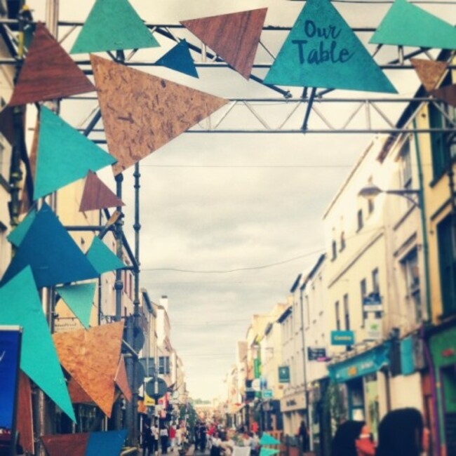 tonight all of #oliverplunkettstreet was a #restaurant #ourtable #summer #cork