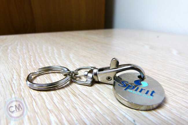 Metal Trolley Token Keyring