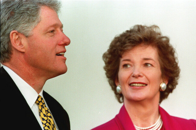 BILL CLINTON AND MARY ROBINSON