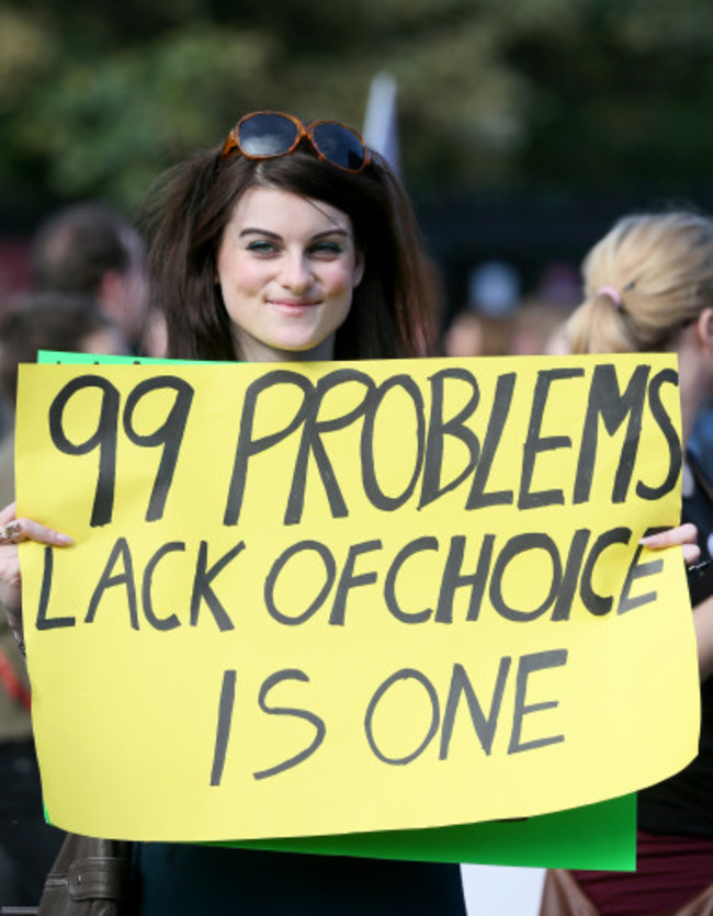 28/9/2013. Pro Choice Protests