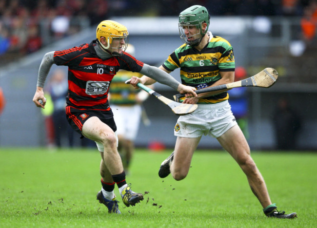 Peter Hogan in action against Brian Moylan