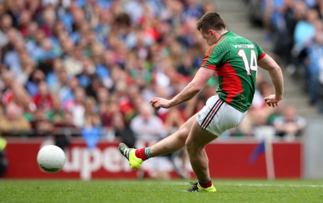 Cillian OÕConnor scores a penalty