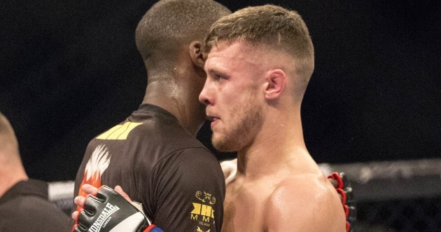 Frans Mlambo consoles Darren O'Gorman after the fight